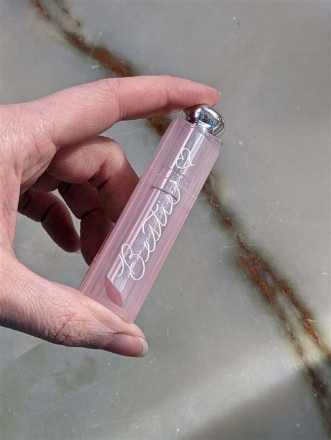 dior lip gloss engraved